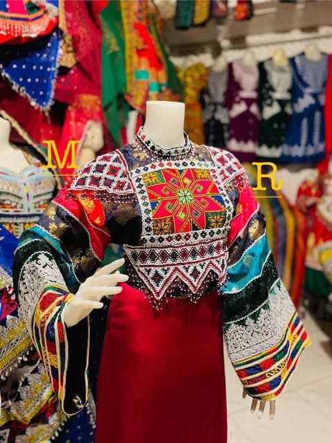 Afghanisches Kuchi Lagen-Top – Afghanisches Oberteil