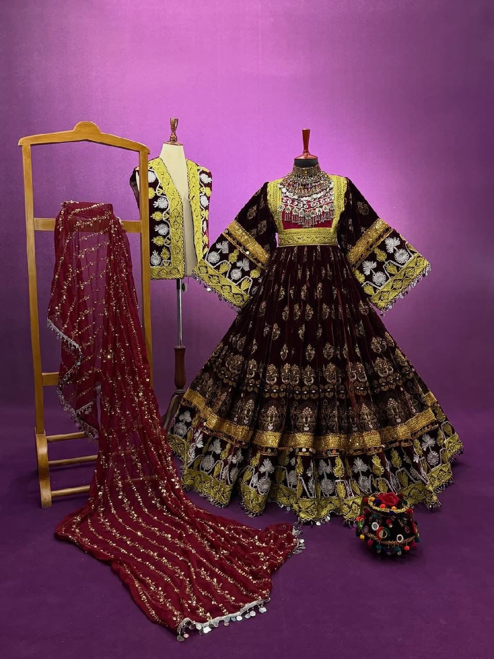 Afghan Dress for Weddings & Special Occasions | Elegant Traditional Afghani Dress